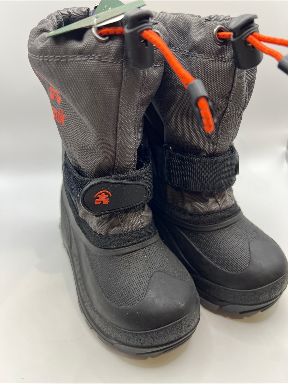 KAMIK Kids Waterproof Insulated Winter Boots Black & Grey. Size 9. Brand New.
